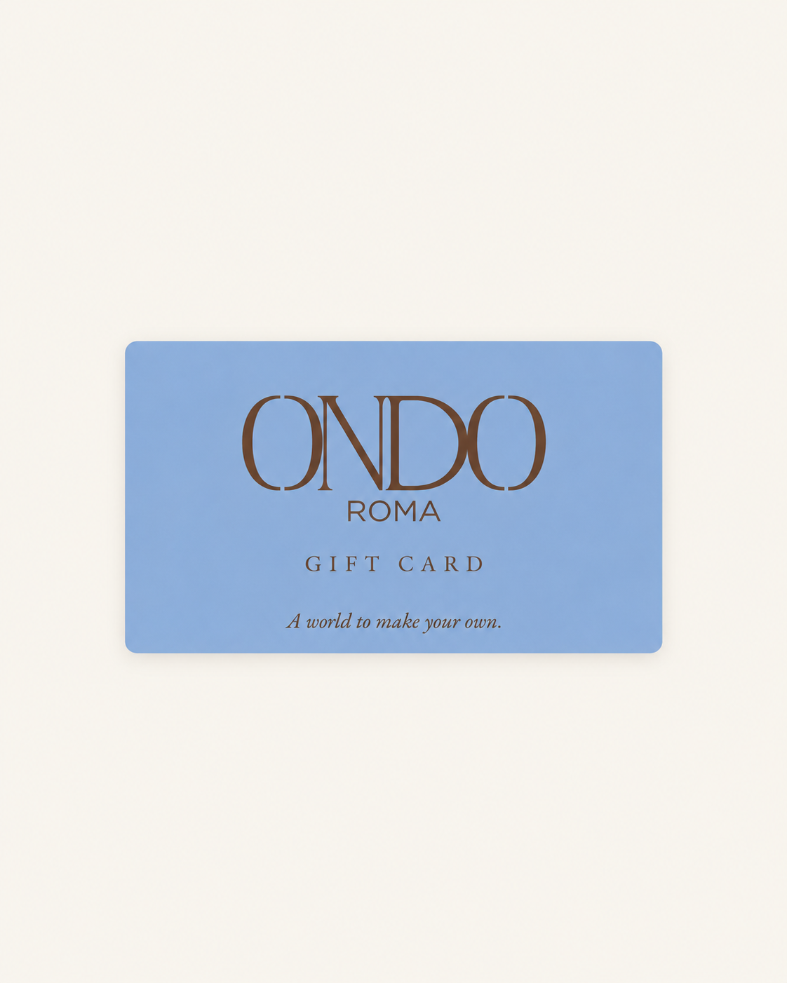 Carta regalo ONDO